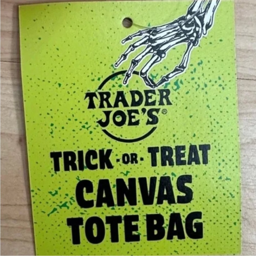 Trader Joe's Mini Trick or Treat Canvas Tote Bags Set - Picture 3 of 3